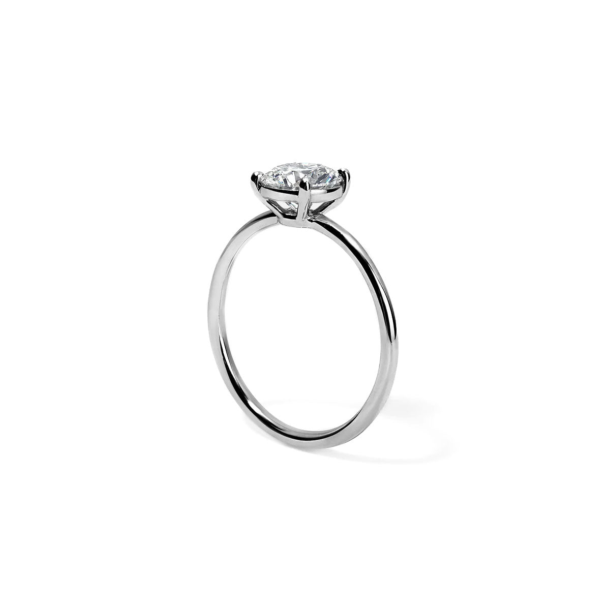 4 Claw Princess Cut Solitaire Engagement Ring ACB060 Melbourne